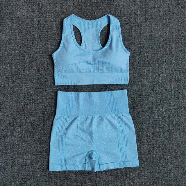 2/3/5PCS Seamless Leggings/Shorts/Sports bra/Long sleeve