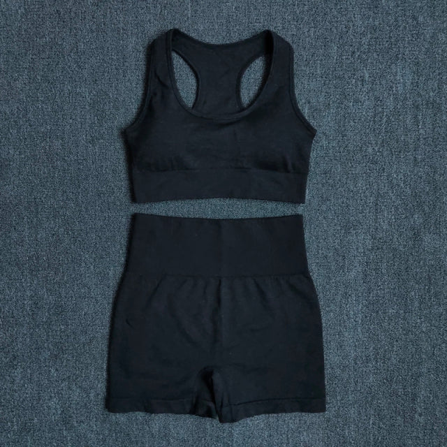 2/3/5PCS Seamless Leggings/Shorts/Sports bra/Long sleeve