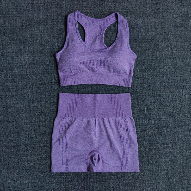2/3/5PCS Seamless Leggings/Shorts/Sports bra/Long sleeve