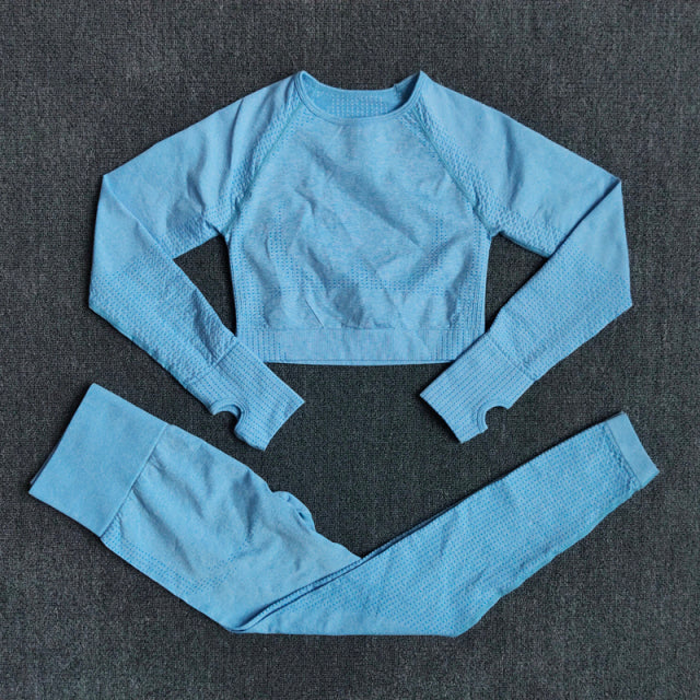 2/3/5PCS Seamless Leggings/Shorts/Sports bra/Long sleeve