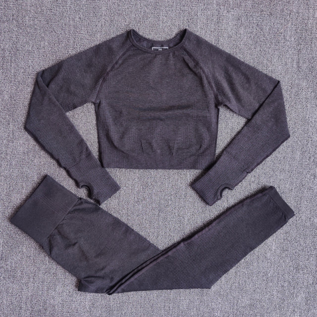 2/3/5PCS Seamless Leggings/Shorts/Sports bra/Long sleeve