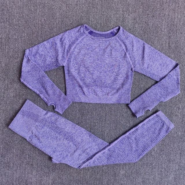 2/3/5PCS Seamless Leggings/Shorts/Sports bra/Long sleeve