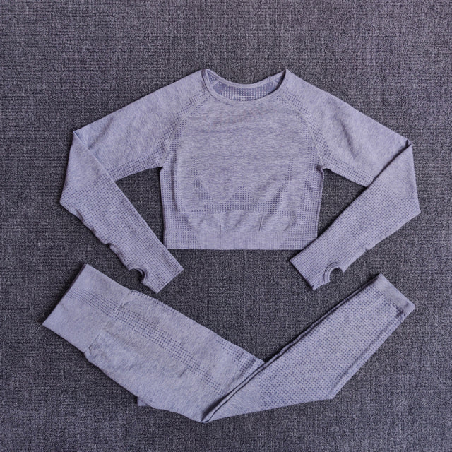 2/3/5PCS Seamless Leggings/Shorts/Sports bra/Long sleeve