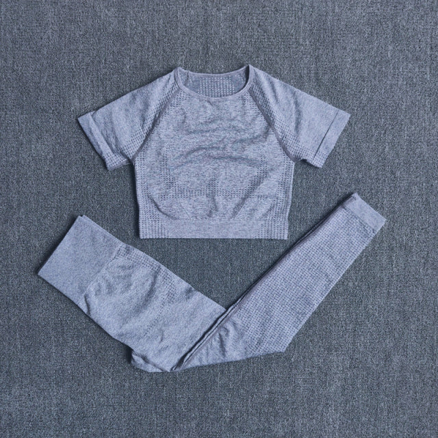 2/3/5PCS Seamless Leggings/Shorts/Sports bra/Long sleeve